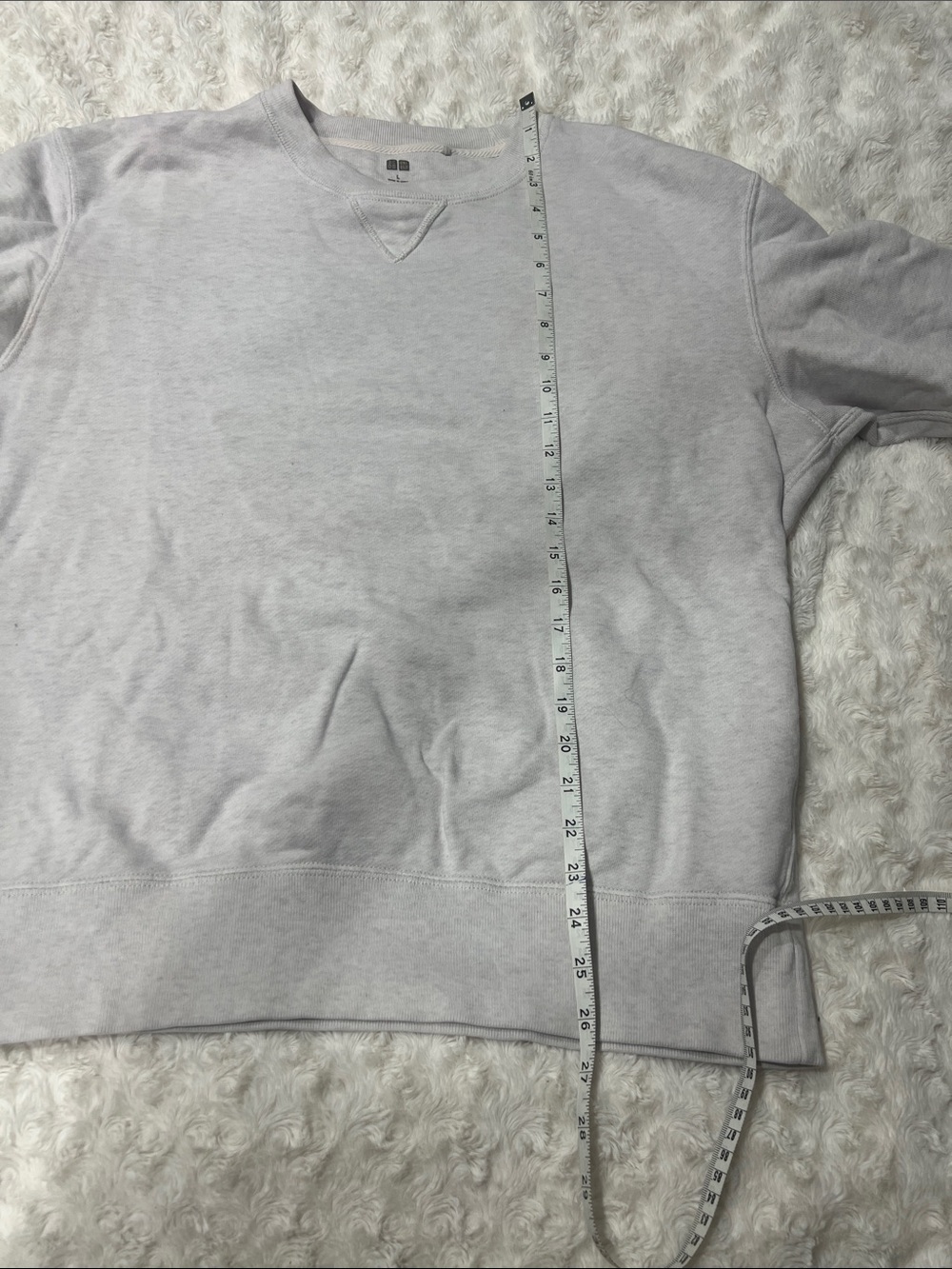 Uniqlo Men's Crewneck Sweatshirt Light Gray - Picture 4 of 5